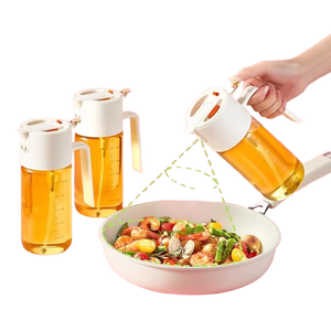 Pompa spruzzatore siero olio ciotola grande capacità BBQ olio di <span class=keywords><strong>vetro</strong></span> spruzzatore a prova di perdite olio cucina spruzzatore con coperchio e maniglia - Product Image 1