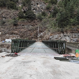 Nhỏ gọn pre-thiết kế Bailey cầu xách tay Modular giàn cầu tạm thời cầu thép - Product Image 1