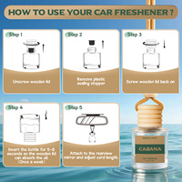 Diffuseur de parfum pour voiture en verre personnalisé, bouteille liquide avec parfum longue durée écologique, évaporation naturelle, forme personnalisée