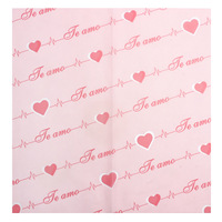 Paket Hadiah DIY Hari Valentine Tahan Air Matte Bahasa Inggris Cinta Bahan Kertas Bunga Floral Grosir