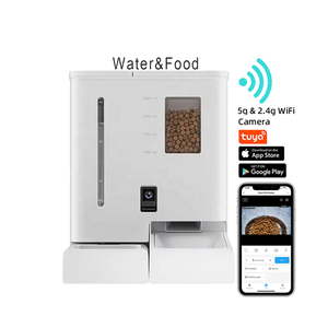 Top-Quality Cat Automatic <strong>Feeder</strong> 2 in 1 <strong>Pet</strong> Food and <strong>Water</strong> Fountain Wifi APP Control Smart <strong>Pet</strong> <strong>Feeder</strong> with Camera
