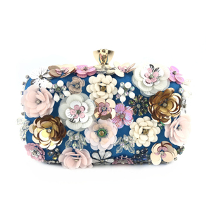 Fashion Flower Pearl Women <strong>Bridal</strong> Wedding Purse Evening <strong>Bag</strong> Popular Designer Rhinestone Luxury Female Chain <strong>Clutch</strong> Evening <strong>Bag</strong> - Product Image 3