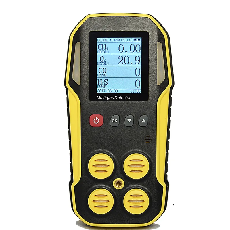 IP66/67 Xách Tay CH4 CO, O2, H2S Đa 4 Gas Analyser