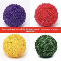 Boule de topiaire artificielle NINI en faux buis, boules décoratives en herbe pour la décoration de jardin, balcon, mariage et maison