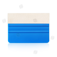 CLEZE feutre de laine bleu raclette en plastique vinyle enveloppement et outil d'application de film pour les outils de raclette d'entretien de voiture