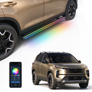 บันไดข้างไฟฟ้าแบบเสียบปลั๊กใช้งานได้ทันที WEIJIA สำหรับรถยนต์ TATA Safari 24-25 SUV  อะไหล่ตกแต่งรถยนต์ บันไดข้างอลูมิเนียมอัลลอยแบบพับเก็บอัตโนมัติ - Product Image 1