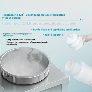 1L/2L lưu trữ chất lỏng hút chân không chai với <span class=keywords><strong>TEE</strong></span> Bìa tiêu cực bơm áp lực cho sinh học và phòng thí nghiệm cung cấp lưu trữ - Product Image 3