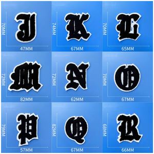 Custom Self Sticker/ Sew on Towel Greek Letter Chenille Embroidery Patch for Clothes - Product Image 5