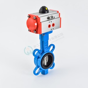 Vanne papillon pneumatique à joint souple en fonte ductile haute température SS304 DN450 PN16 pour milieux huileux, aqueux et gazeux - Product Image 2