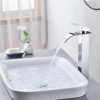 Robinet de cuisine commercial flexible de style ancien, intelligent, doré, pour lavabo de salle de bain, à montage sur plan, mitigeur pour évier
