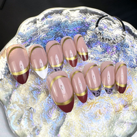 Proveedor Chino de Uñas Postizas Cortas, Estilo Stiletto y Almendrado, Uñas Artificiales Personalizadas