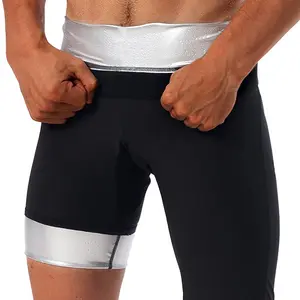 Pantaloni corti del sudore della Sauna per gli uomini Leggings della Sauna tute da Sauna a vita alta a compressione per l'allenamento degli uomini