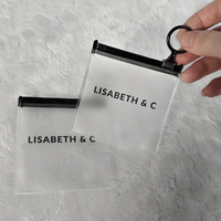 Marque privée personnalisé boucle d'oreille collier bijoux fermeture éclair emballage sac en gros Pvc fermeture éclair sac avec logo