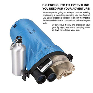 Trọng Lượng Nhẹ Nhỏ Gọn CuộN Hàng Đầu Nước Bằng Chứng Ba Lô 2 Túi <span class=keywords><strong>Zip</strong></span> Bên Ngoài Kayaking Túi Khô Chống Nước - Product Image 3