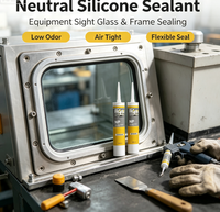 Colle silicone neutre Zhanhe haute élasticité NP, résistante à la poussière et aux intempéries, mastic industriel pour fenêtre de visée