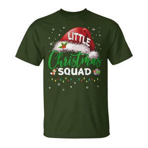 Camiseta navideña con estampado de gorro de Papá Noel para la familia, pijama a juego - Product Image 2