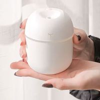 Humidificateur de bureau USB mini portable 220 ml avec lumières colorées, aromathérapie ultrasonique pour la maison et la voiture