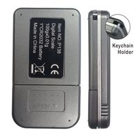 Elégant 1.23cm Porte-clés Or Gemme Petite Échelle Ultra Mince Gramme Mini 200g 500g 0.01g Numérique Gramme Caché Mini Balance de Bijoux de Poche