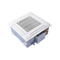 Unité terminale de climatisation centrale à cassette 2 tuyaux 4 voies à moteur AC automatique haute efficacité, refroidissement par eau