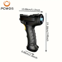Compresseur d'air portable sans fil TGYLE 7,4 V en ABS avec lumière LED et écran LCD pour la surveillance de la pression des pneus