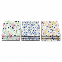 Tissu en coton imprimé écologique, motif floral vintage aquarelle, crème Morandi, pour vêtements de bébé, literie, nappes, rideaux - Vente en gros