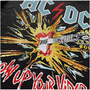 Maglietta <span class=keywords><strong>AC</strong></span>/DC Band Retrò Americana Vintage con Cartoni Animati, Unisex, in Puro Cotone Traspirante, Stile Rock a Maniche Corte - Product Image 4