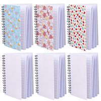Fournitures de bureau en gros, carnet à spirales A6, 60 feuilles, supports vierges pour sublimation, journal de poche
