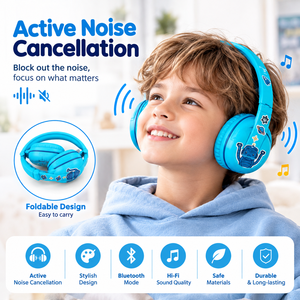 Casque Bluetooth sans fil pour enfants, populaire, avec suppression du bruit, son HiFi, idéal pour l'école - Product Image 6
