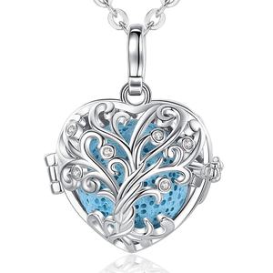 Pendentif en forme de cœur, huile essentielle en pierre de lave, aiguisoir en boule, clochette d'ange, appel harmonie <span class=keywords><strong>Bola</strong></span> - Product Image 1