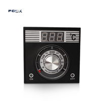 Thermostat de four électrique FCGK 96x96mm avec affichage numérique, contrôleur de température pour four à pizza, 220VAC