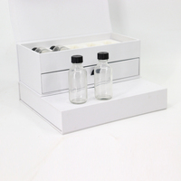 Nouveau design d'emballage cosmétique de soins de la peau bouteille d'eau de maquillage de sérum avec boîte à tiroir à fermeture magnétique simple/double couche de luxe