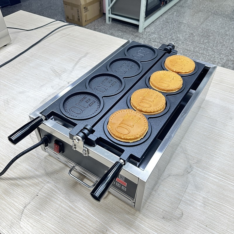 Macchina Per Cialde A Forma Di Moneta Coreana, 3000W, Antiaderente, Commerciale – Shengwin