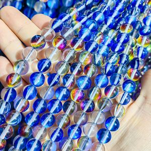 Wholesale New Rainbow Moonstone <strong>Beads</strong> Multi Colors 10mm Glass <strong>Beads</strong> <strong>Round</strong> DIY Crystal <strong>Beads</strong> for Jewelry Making - Product Image 5
