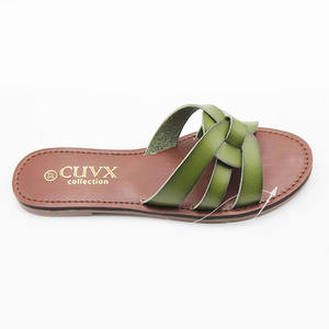 נעלי קיץ חם סנדלים אופנה חדשות שטוחות חוף נעליים נשים מחיר הסיטונאי פו נעלי נשים - Product Image 4