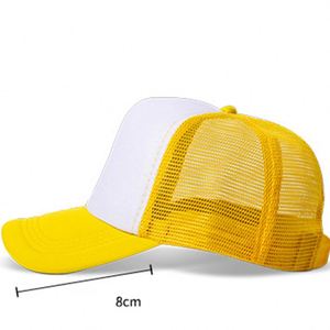Casquettes de camionneur vierges personnalisables avec logo imprimé, casquettes en maille à 5 panneaux et casquettes de baseball vierges en maille et mousse pour sublimation - Product Image 4