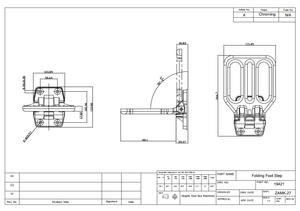 Có thể gập lại xe tải phụ kiện phần cứng gấp chân bước xe tải bộ phận cơ thể - Product Image 5