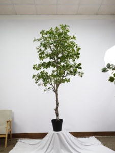 Arbre artificiel de gardénia <span class=keywords><strong>en</strong></span> crêpe de <span class=keywords><strong>jasmin</strong></span>, 190 cm de haut, plante <span class=keywords><strong>en</strong></span> <span class=keywords><strong>pot</strong></span> pour sol, simulation de verdure pour la décoration intérieure et extérieure du salon - Product Image 2
