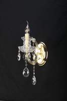 Appliques murales LED en fer forgé et cristal, style européen classique, personnalisables, pour usage intérieur en hôtel
