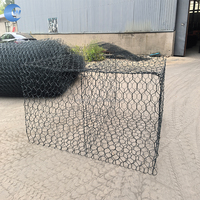 Panier gabion en treillis métallique hexagonal galvanisé à prix compétitif pour murs de soutènement, boîte gabion tissée