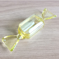 Petite boîte de rangement en plastique en forme de bonbon pour dragées, bagues, boucles d'oreilles, cadeaux de fête prénatale, boîte en forme de bonbon