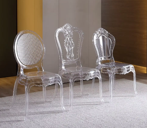 Respaldo de alta calidad Hotel Banquete Fiesta Evento <span class=keywords><strong>Resina</strong></span> transparente Cristal Boda Acrílico Silla de plástico transparente - Product Image 5