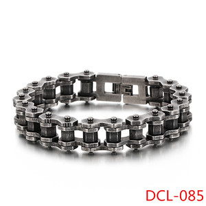 Punk pesado para pulsera de cadena de acero inoxidable de Metal viejo tratamiento Retro pulsera de estilo - Product Image 4