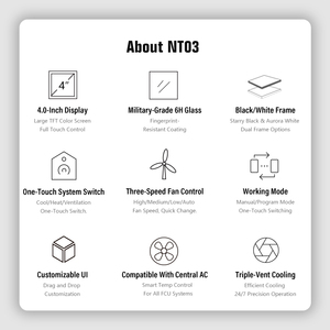 Thermostat intelligent WiFi Smart Switch pour systèmes HVAC domestiques Contrôle vocal et programmation automatique, compatible avec Alexa Google Assistant - Product Image 3