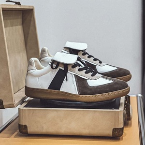 Baskets décontractées de créateur pour hommes, respirantes, style Derby vintage, chaussures de marche, mocassins plats en caoutchouc tendance, logo personnalisé - Product Image 2