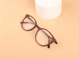 Multilayer Carbon Fiber Wood Eyeglasses Sunglasses Eco-friendly Gafas De Vista Eyewear Optical Frame Style Optische Brillen