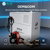 Nouvelle station de recharge mobile pour stockage d'énergie, capacité de 106 kWh, chariot élévateur électrique KUNXIAORUN KX5611, indice de protection IP67, puissance de sortie de 60 à 120 kW