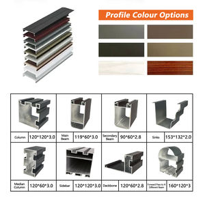 आउटडोर एल्युमिनियम के सनरूम और ग्लास हाउस 4 सीजन चीन विला के होटल सूरज के घरों के लिए सबसे ज्यादा बिकने वाले समुद्र तट पर - Product Image 3