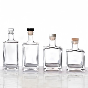 20ml 30ml 50ml 100mL Bebida alcohólica Zumo <span class=keywords><strong>Bebidas</strong></span> Licor Vino Whisky Pequeña Mini botella de vidrio de muestra con tapa - Product Image 5