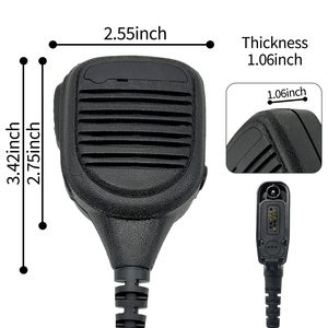 Large Noise Cancelling Remote <b>Speaker</b> Mic Shoulder Lapel <b>Microphone</b> for APX 6000 APX7000 APX8000 XPR6550 XPR6580 Portable Radio - Product Image 3