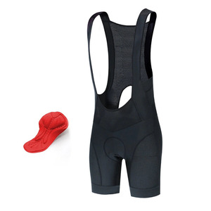 Pantalon de cyclisme taille haute personnalisable pour <span class=keywords><strong>homme</strong></span> et femme Short à bretelles en duvet VTT avec fonction sans couture - Product Image 1